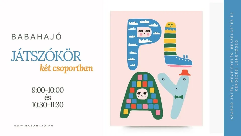 Babahajó játszókör - két csoportban - BETELT!
