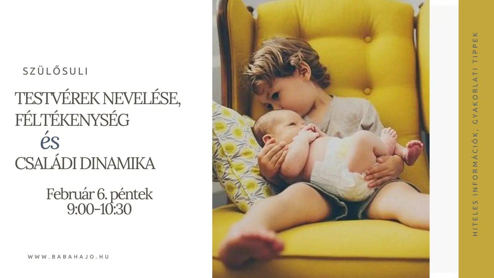 SzülőSuli - Testvérek nevelése, testvérféltékenység, családi dinamika